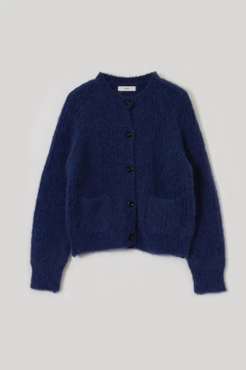 PECES 페세스 Alpaca knit cardigan Blue